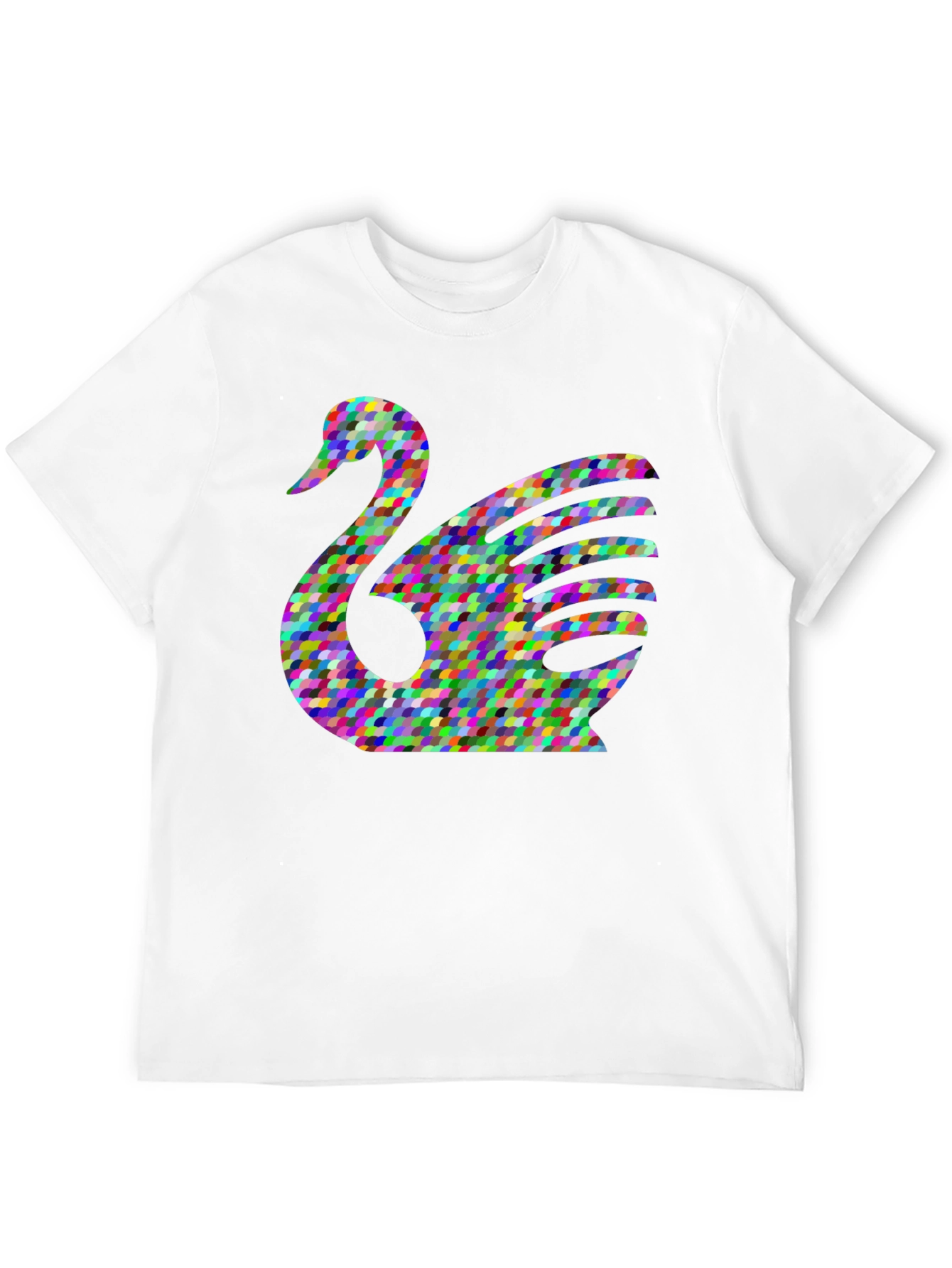 Abstract Swan Graphic T-Shirt