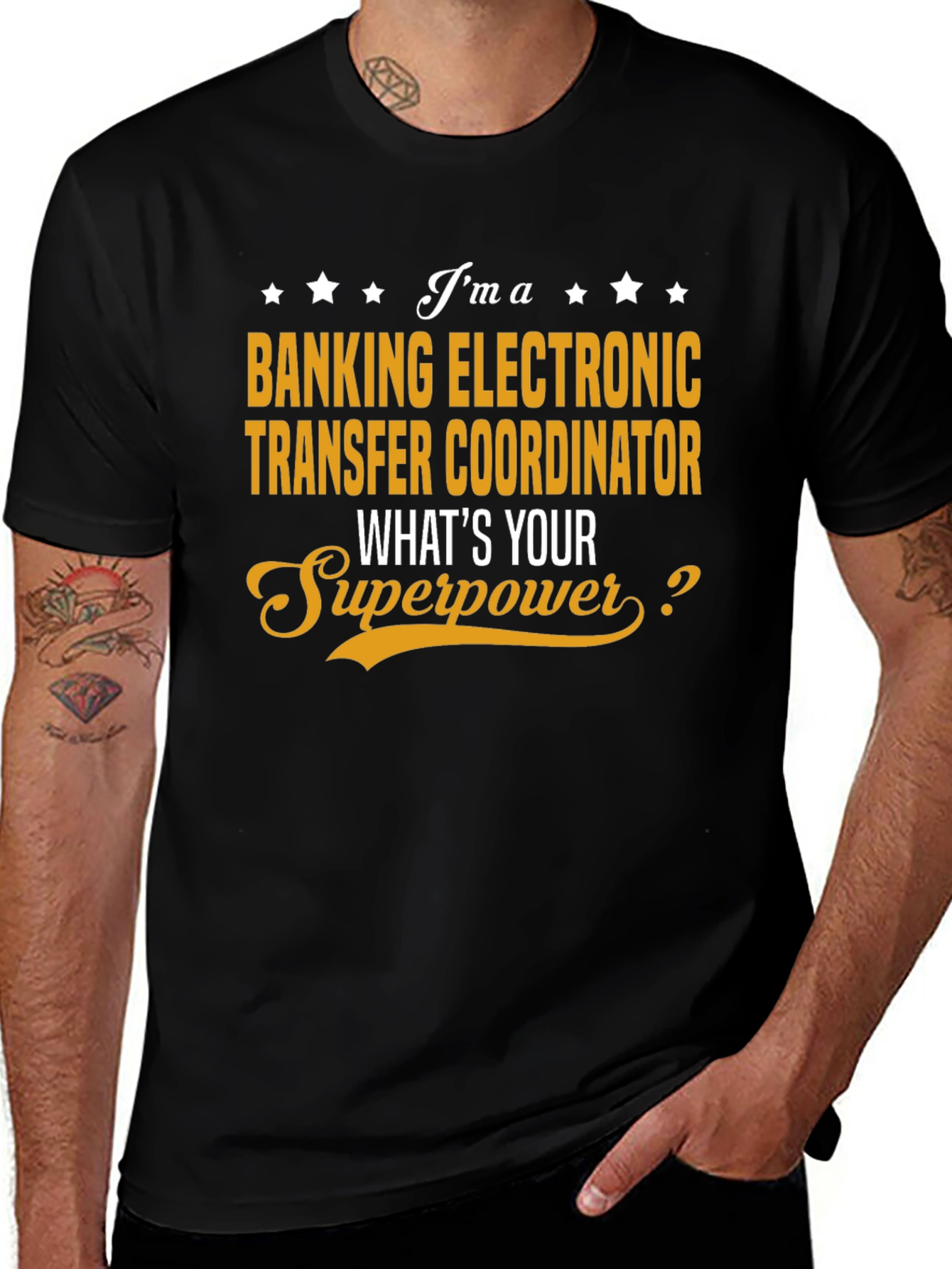 Banking Electronic Transfer Coordinator Superpower T-Shirt