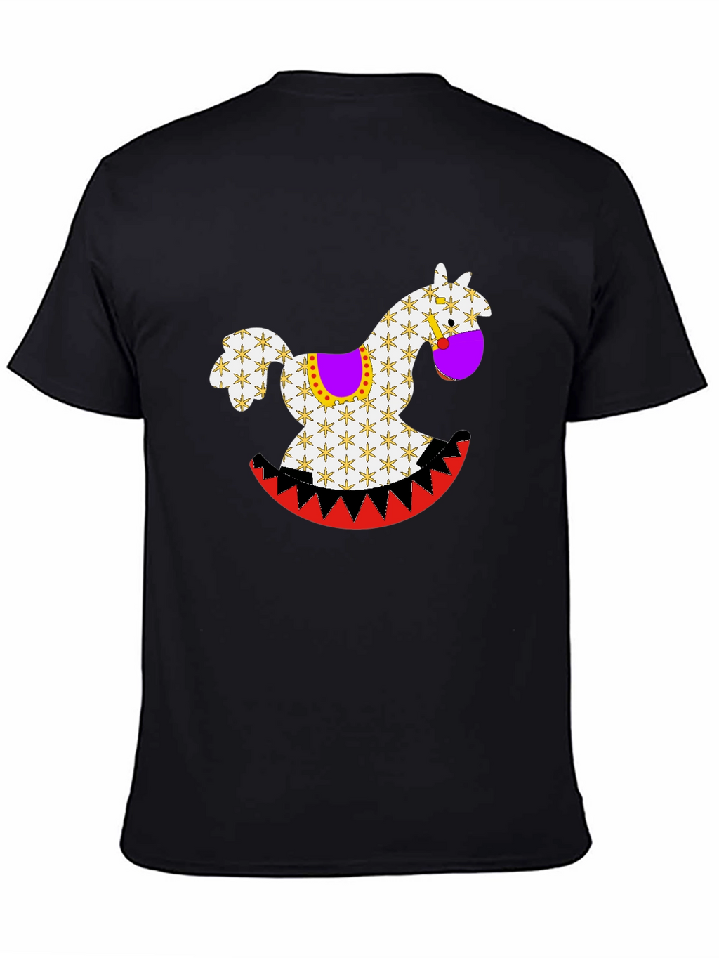 Rocking Horse Graphic Tee - Black Casual Shirt