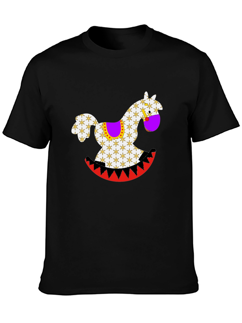 Rocking Horse Graphic Tee - Black Casual Shirt