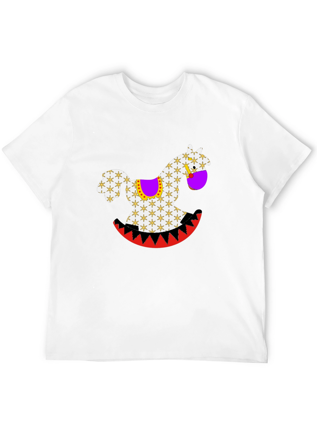 Rocking Horse Graphic Tee - Black Casual Shirt