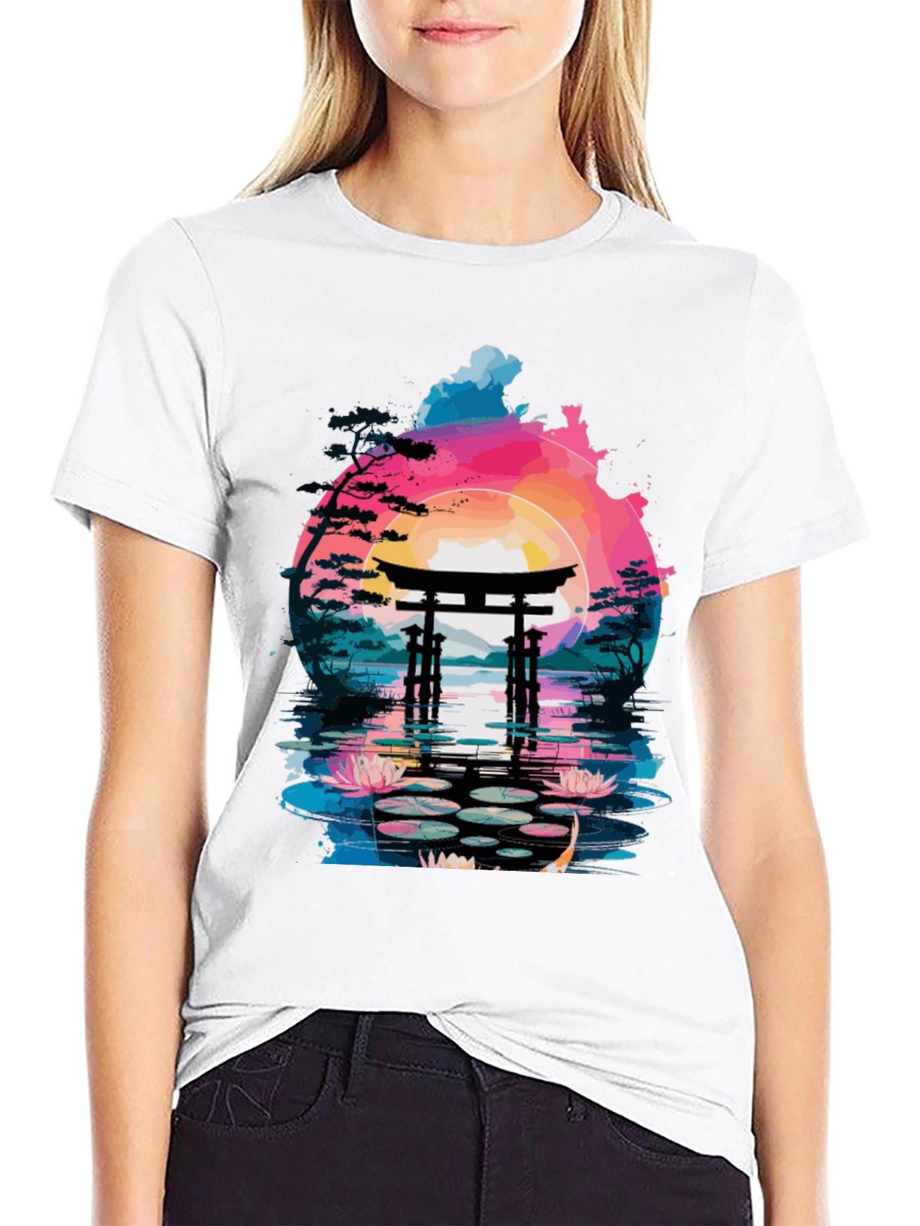 Japanese Torii Gate T-Shirt - Artistic Design