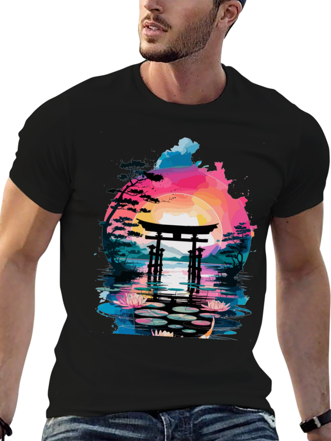 Japanese Torii Gate T-Shirt - Artistic Design