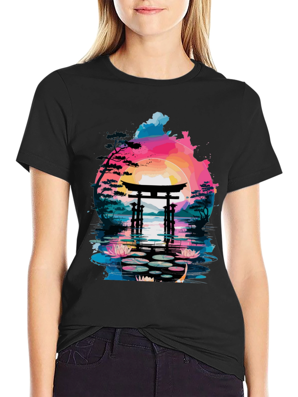 Japanese Torii Gate T-Shirt - Artistic Design