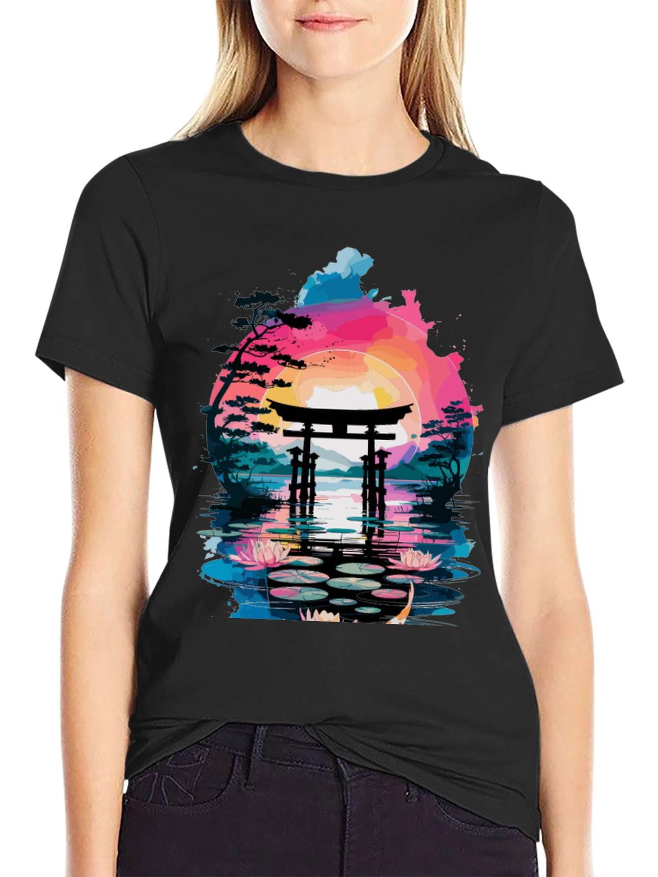 Japanese Torii Gate T-Shirt - Artistic Design