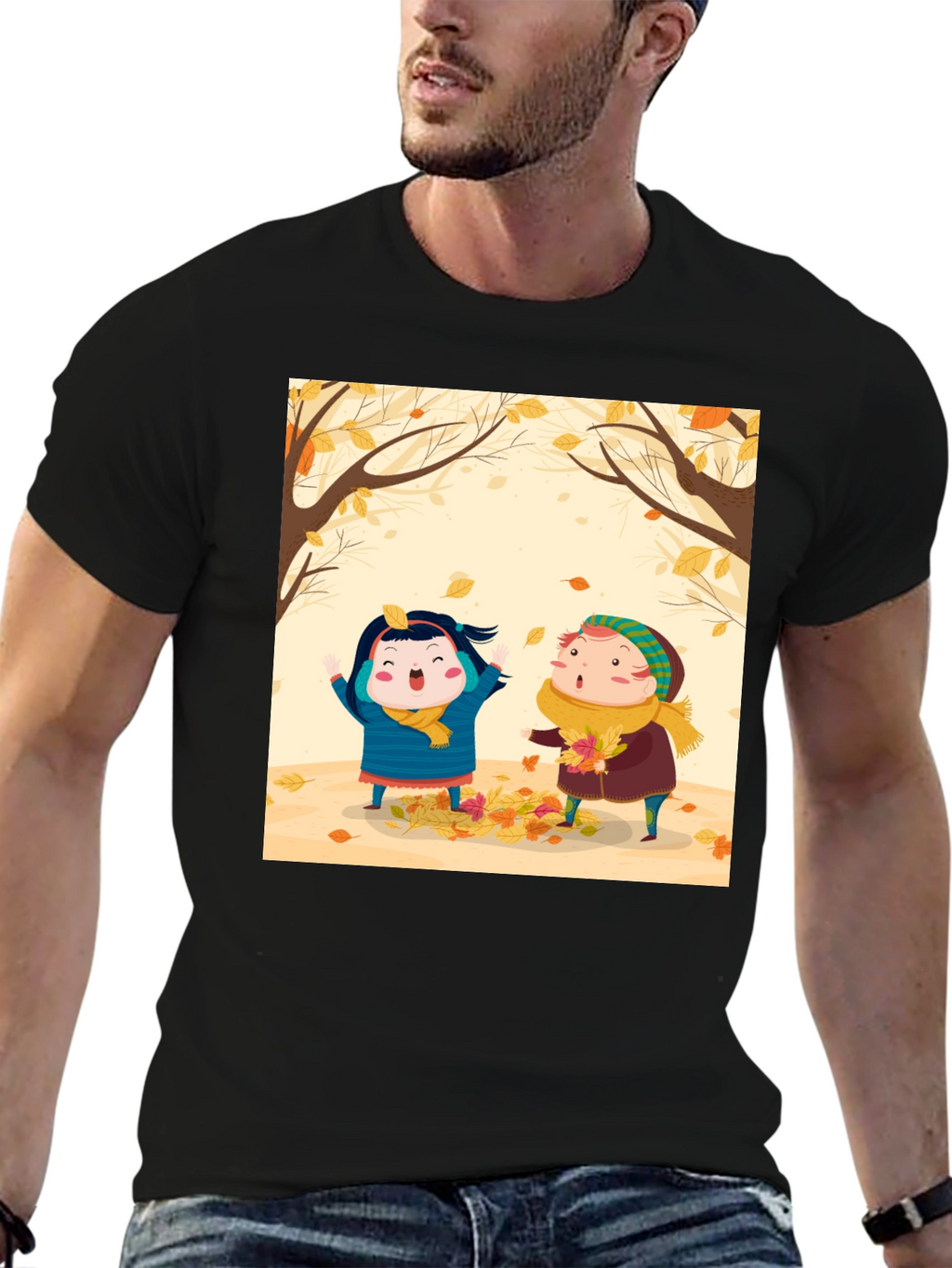 Autumn Kids Cartoon T-Shirt