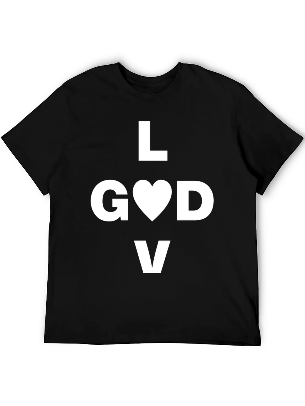 Love God T-Shirt - Black Graphic Tee
