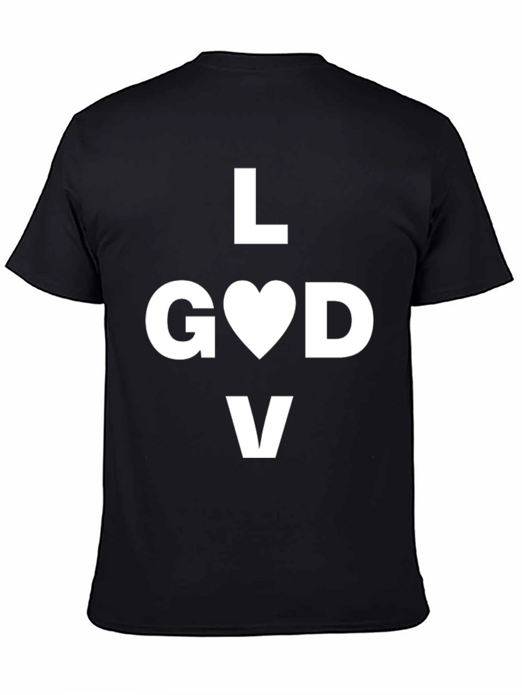 Love God T-Shirt - Black Graphic Tee