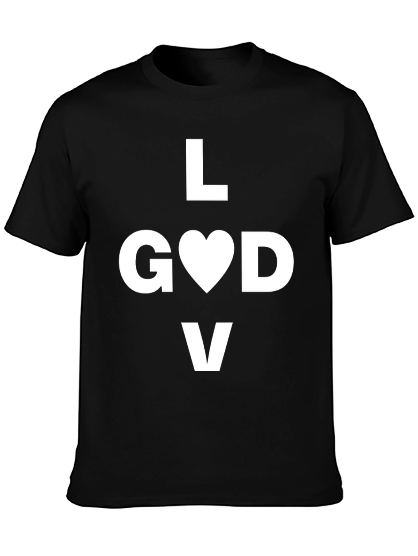 Love God T-Shirt - Black Graphic Tee