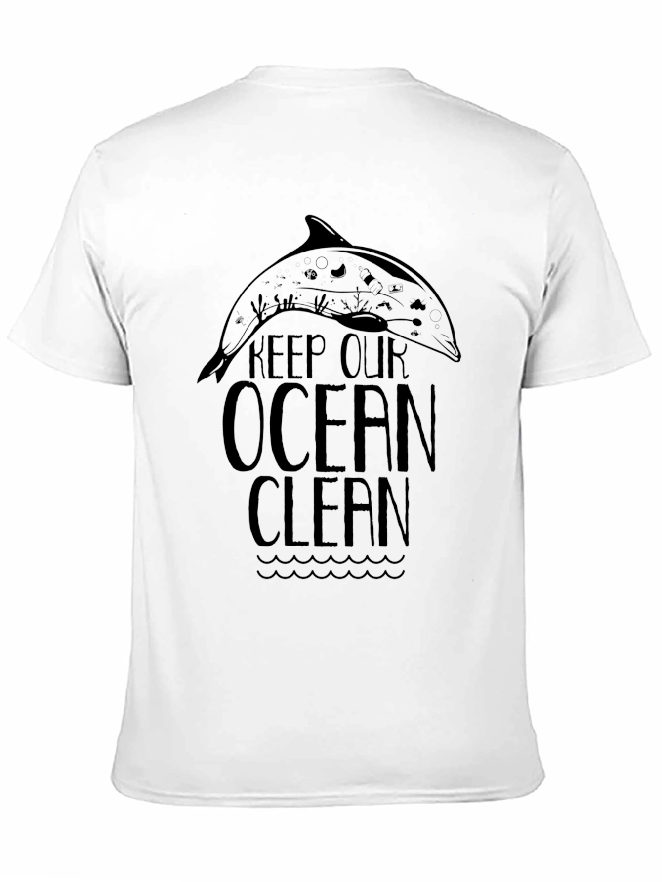 Keep Our Ocean Clean Black T-Shirt