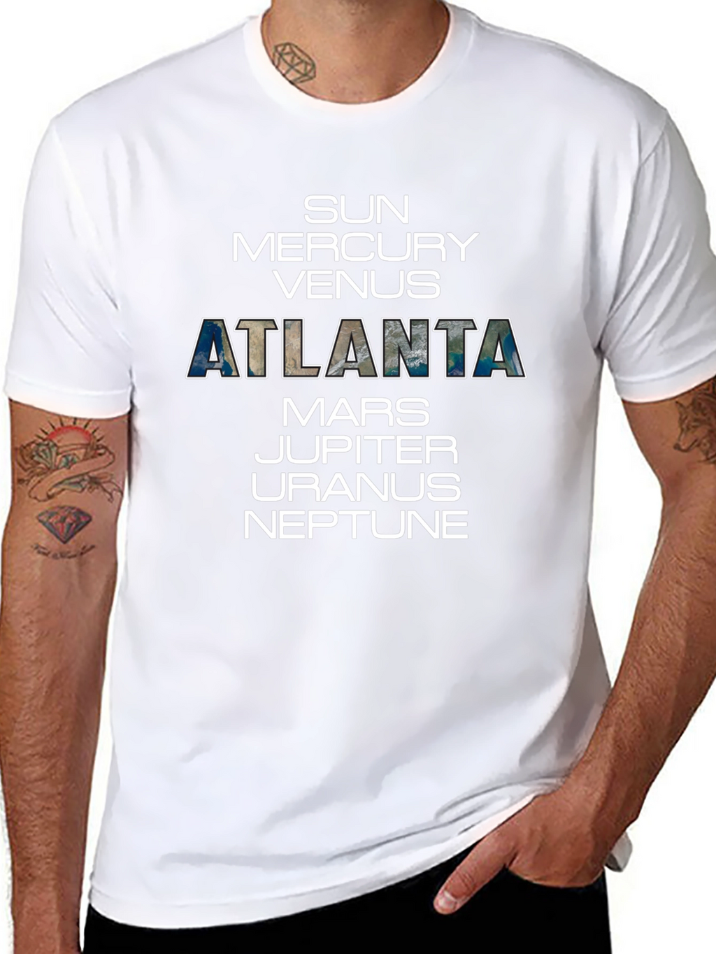 Atlanta Planet T-Shirt Solar System Tee