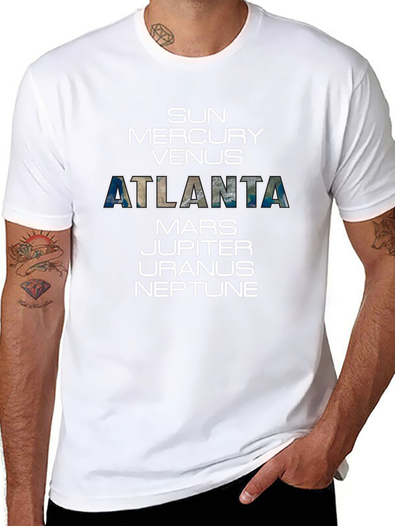 Atlanta Planet T-Shirt Solar System Tee