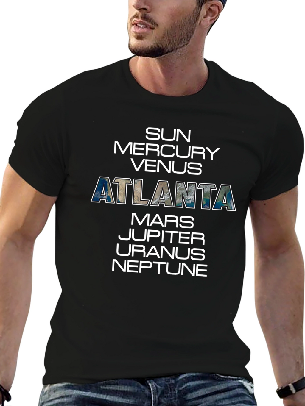 Atlanta Planet T-Shirt Solar System Tee