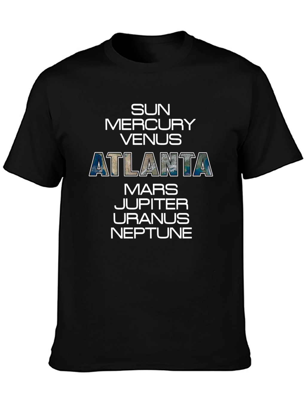 Atlanta Planet T-Shirt Solar System Tee