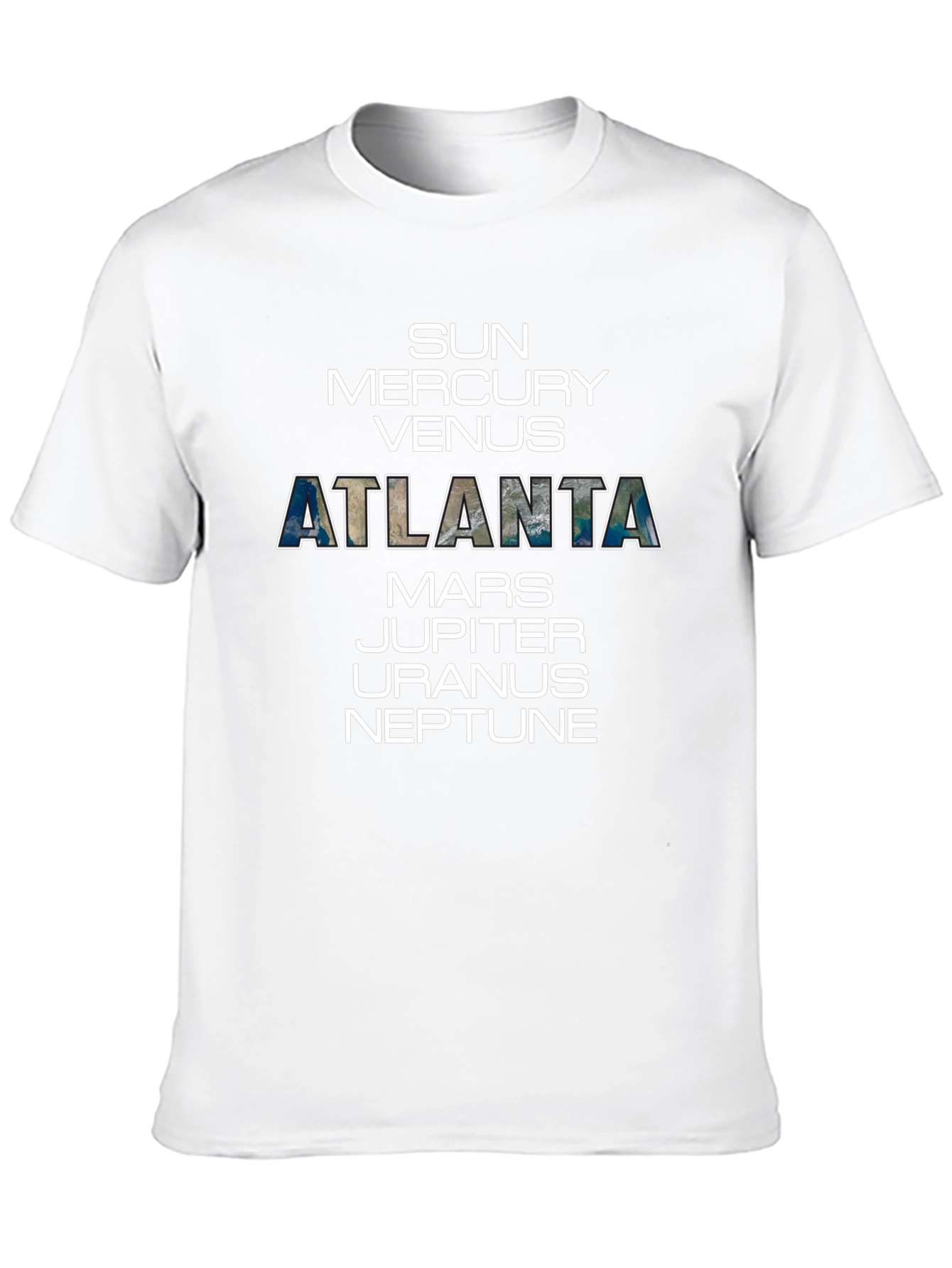 Atlanta Planet T-Shirt Solar System Tee