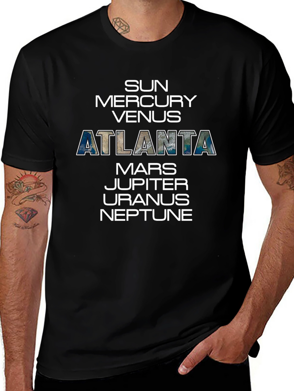 Atlanta Planet T-Shirt Solar System Tee