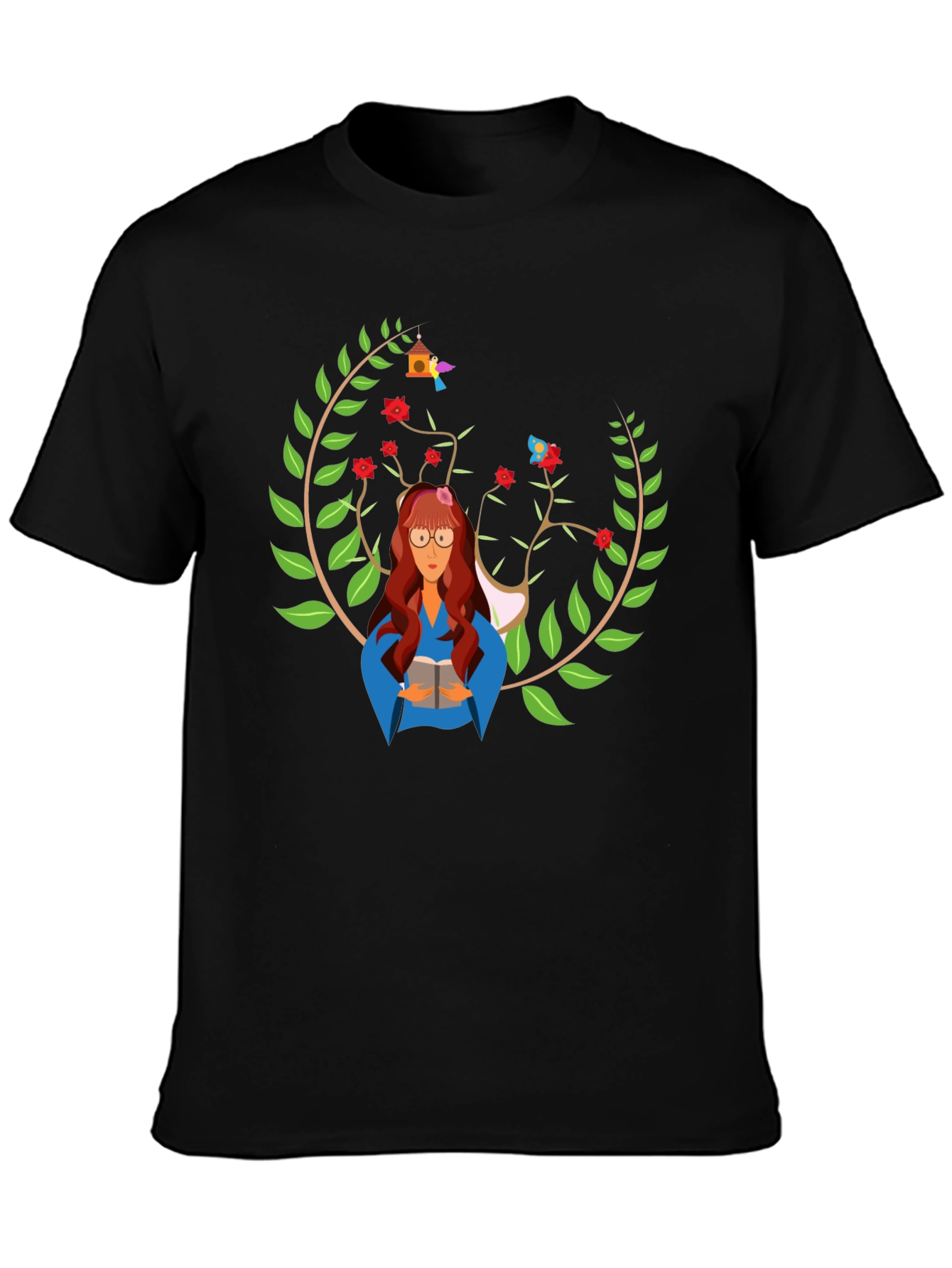 Bookworm Graphic Tee - Literary Style