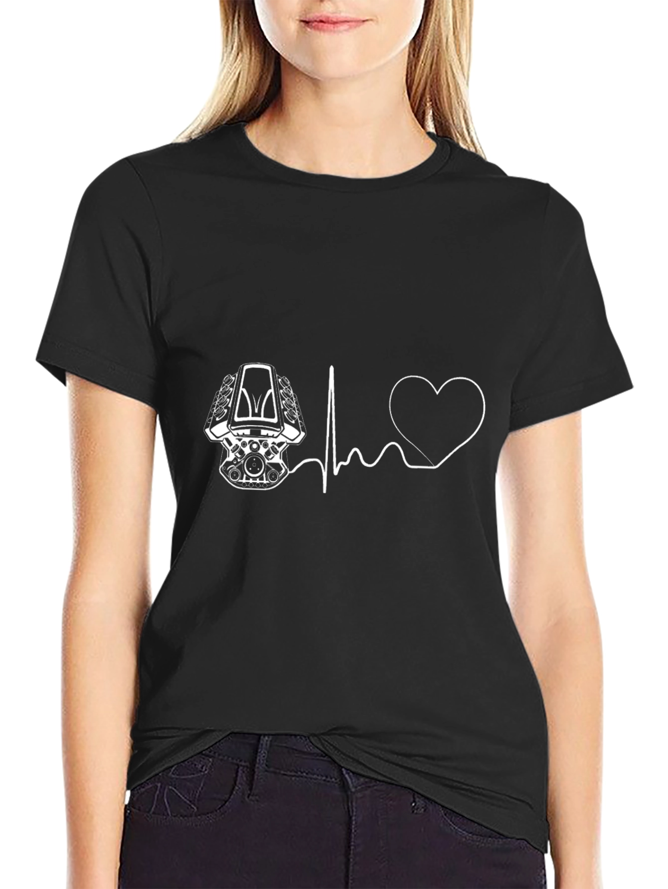 Engine Heartbeat T-Shirt - Automotive Enthusiast Tee