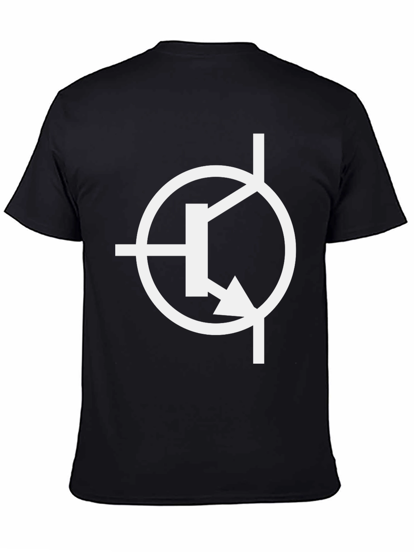 Electronics Geek Transistor T-Shirt - Black Cotton Casual Wear