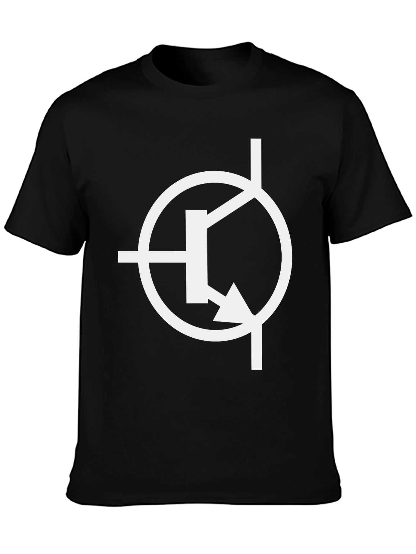 Electronics Geek Transistor T-Shirt - Black Cotton Casual Wear