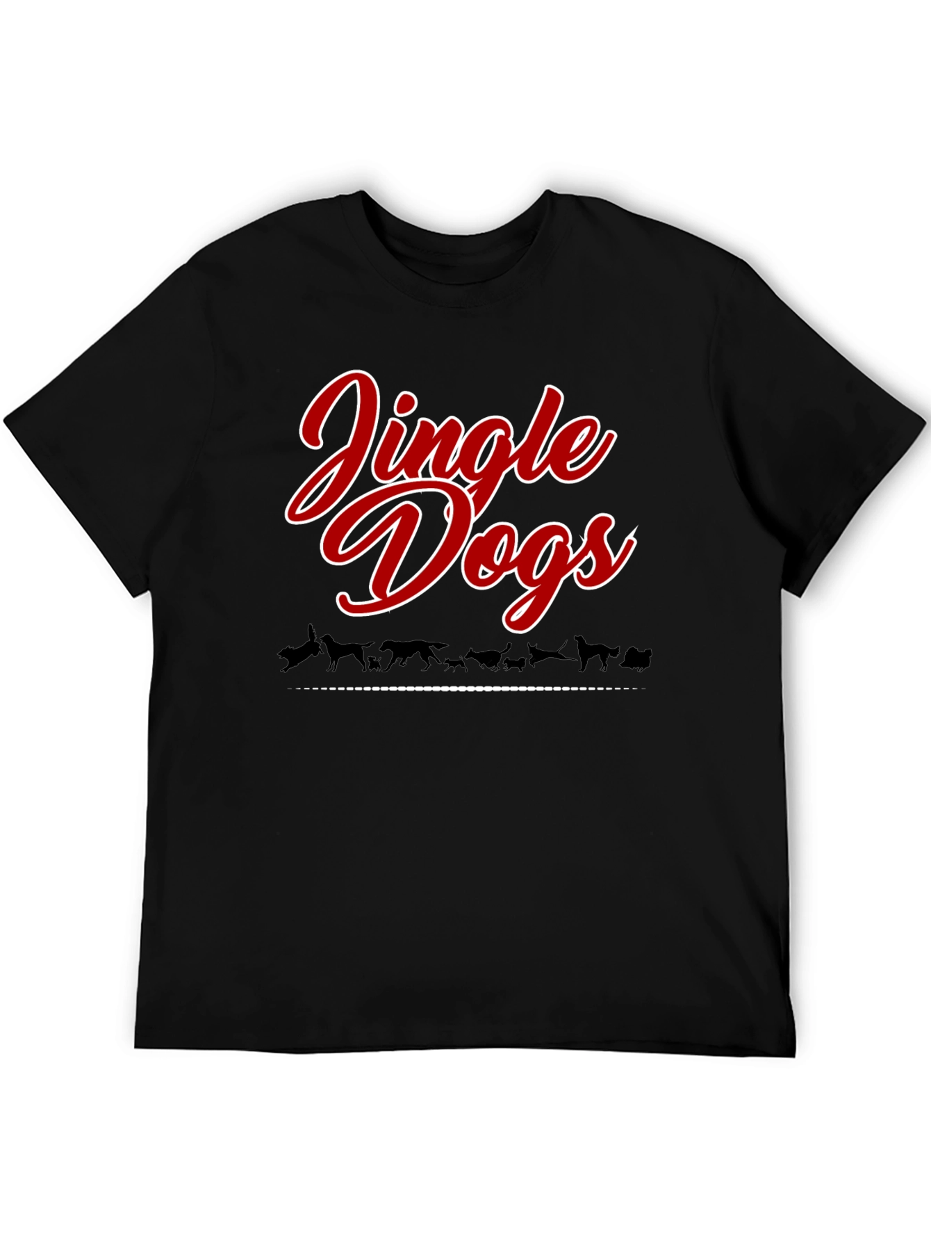 Jingle Dogs Christmas Holiday Graphic Tee