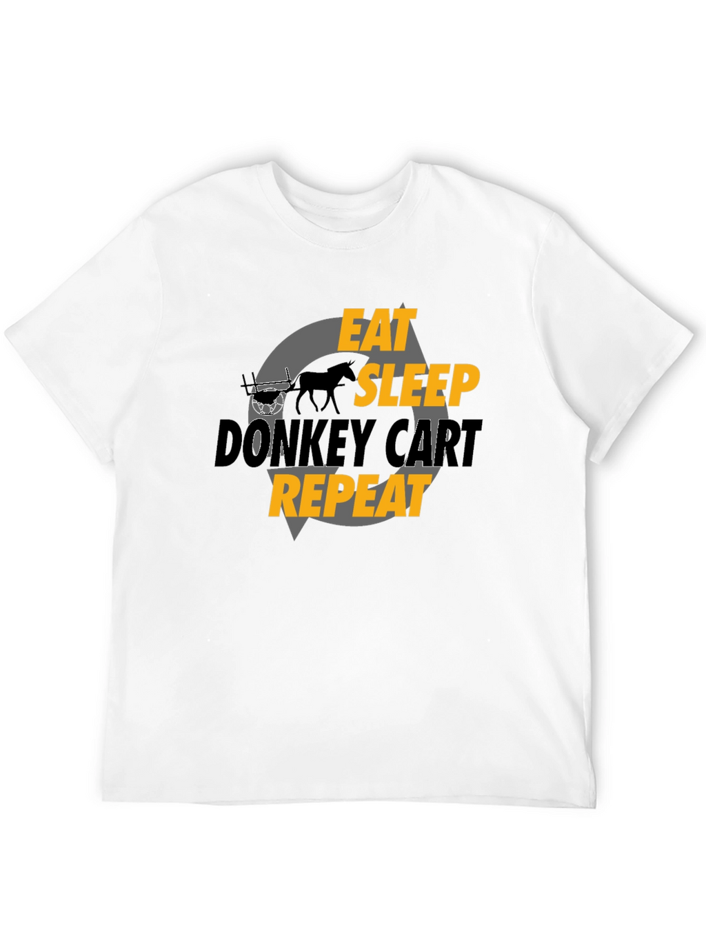 Eat Sleep Donkey Cart Repeat - Graphic T-Shirt