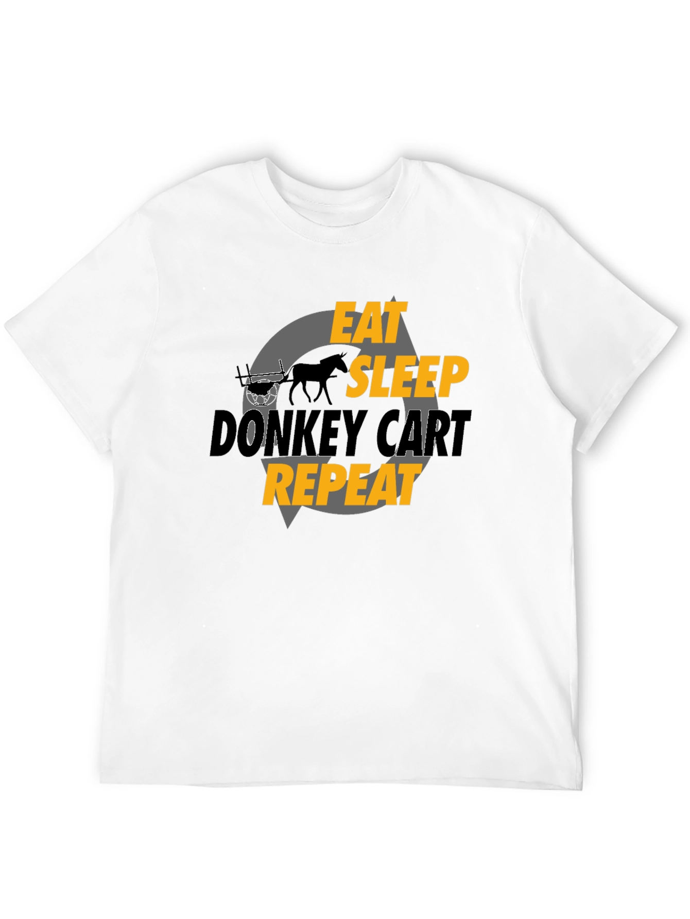 Eat Sleep Donkey Cart Repeat - Graphic T-Shirt