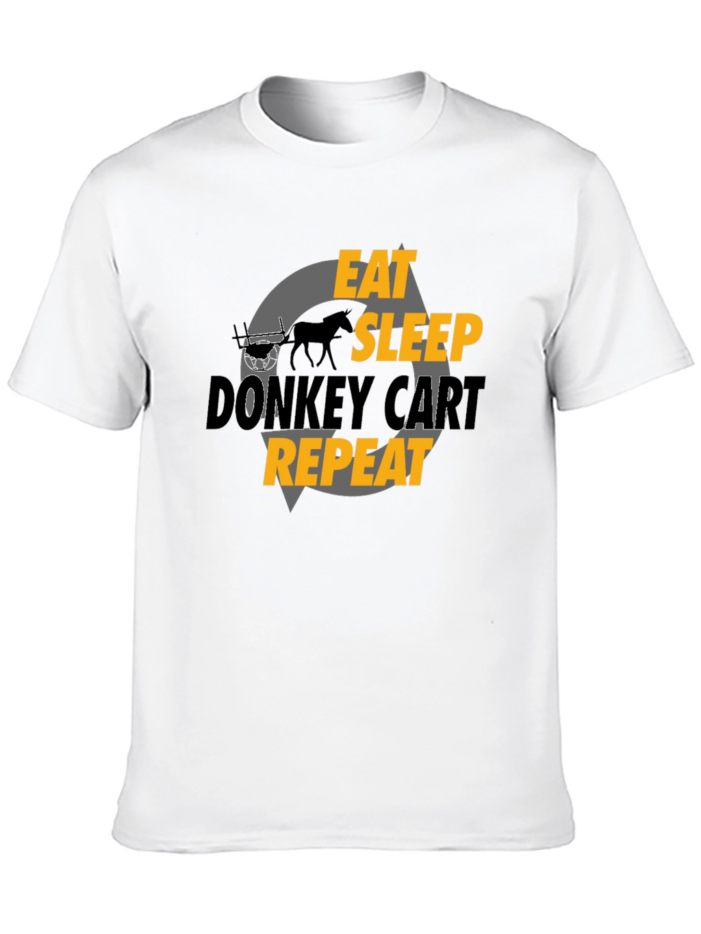 Eat Sleep Donkey Cart Repeat - Graphic T-Shirt