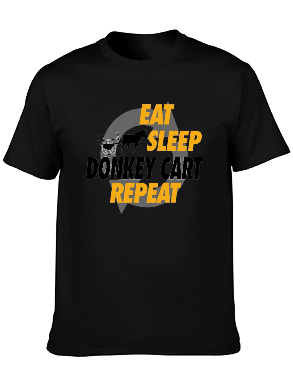 Eat Sleep Donkey Cart Repeat - Graphic T-Shirt