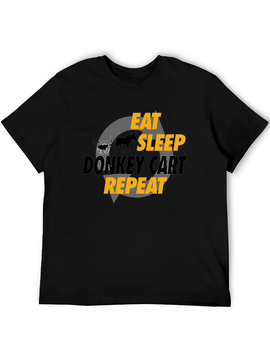 Eat Sleep Donkey Cart Repeat - Graphic T-Shirt
