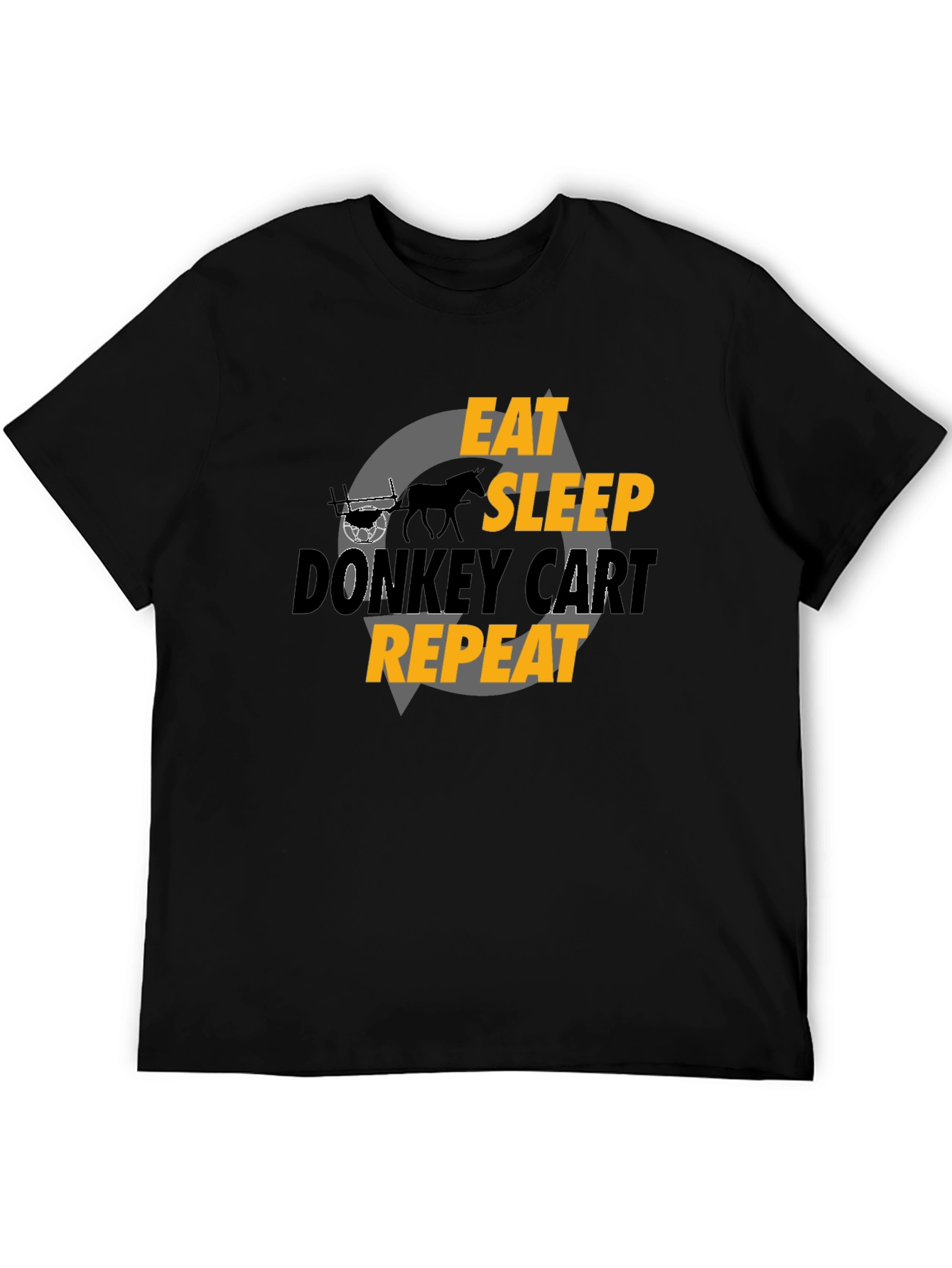 Eat Sleep Donkey Cart Repeat - Graphic T-Shirt