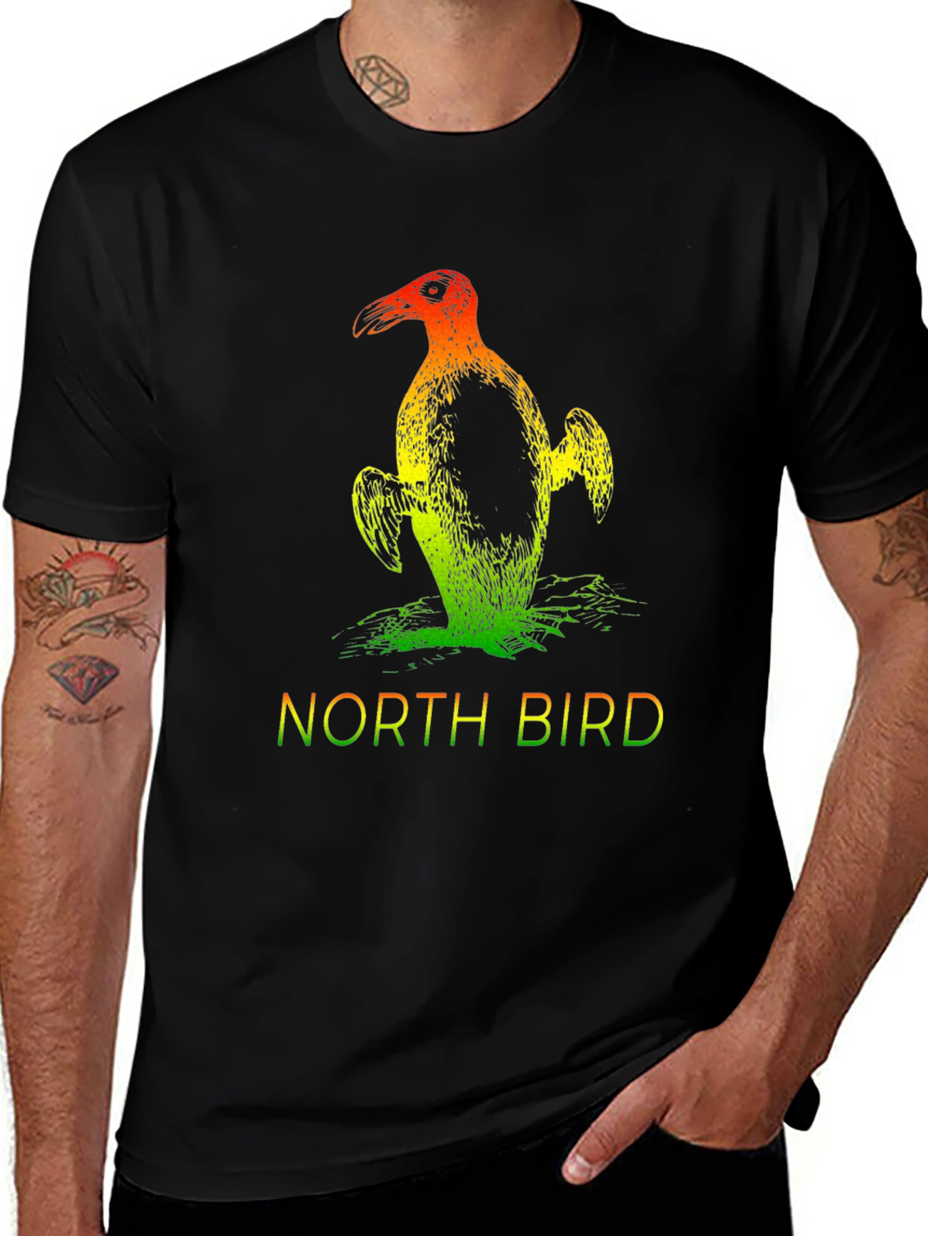 North Bird Graphic Tee - Cool Bird Lover Shirt