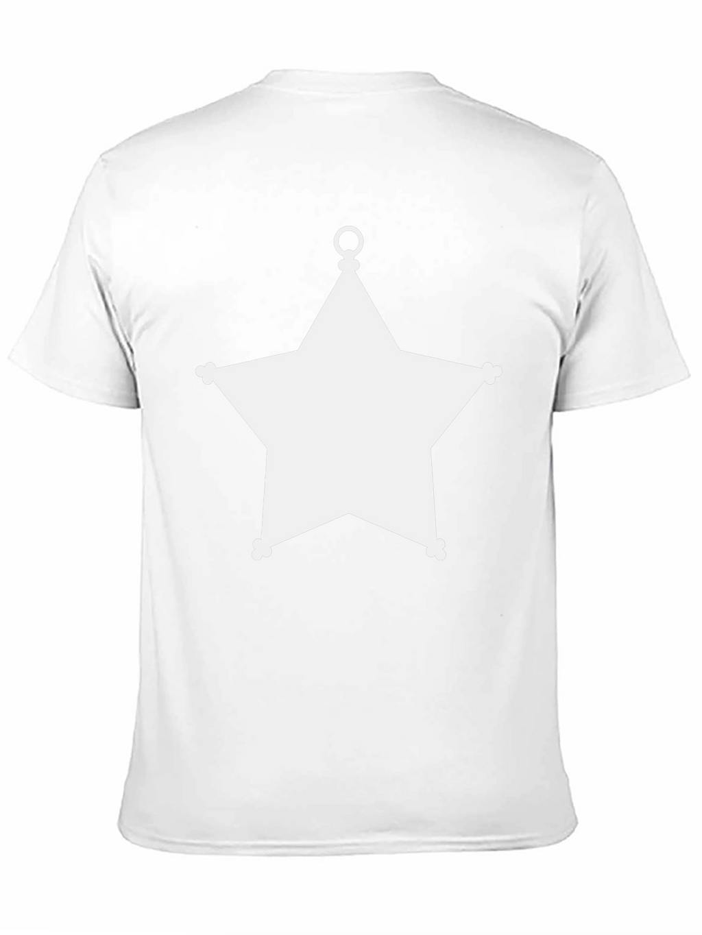 Sheriff Star Graphic Tee - Classic Black Cotton T-Shirt