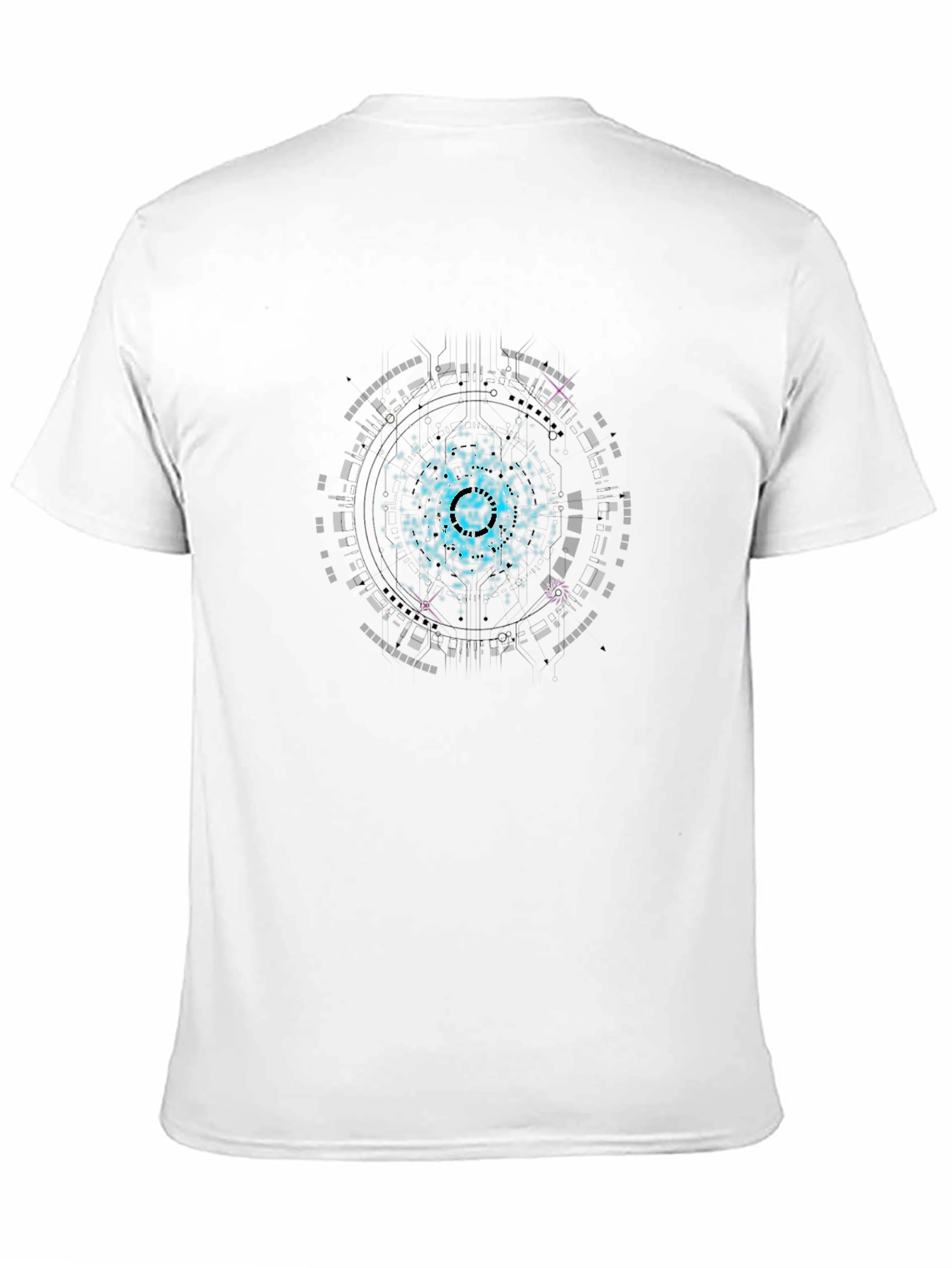 Cosmic Circuit Graphic Black T-Shirt