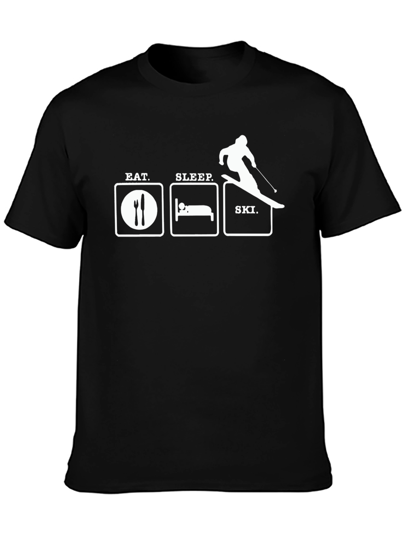 Eat Sleep Ski Graphic T-Shirt
