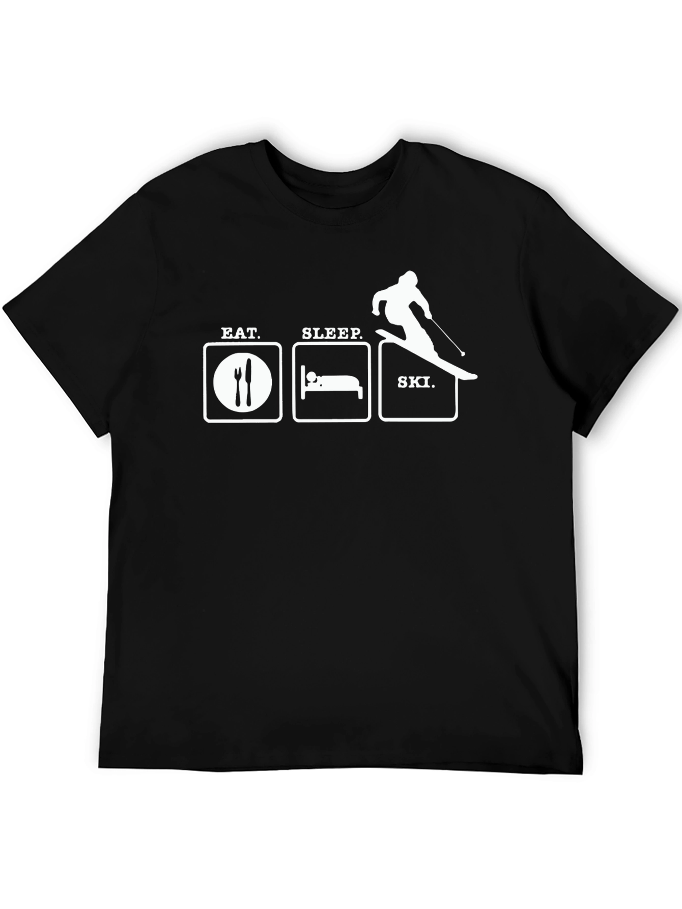 Eat Sleep Ski Graphic T-Shirt