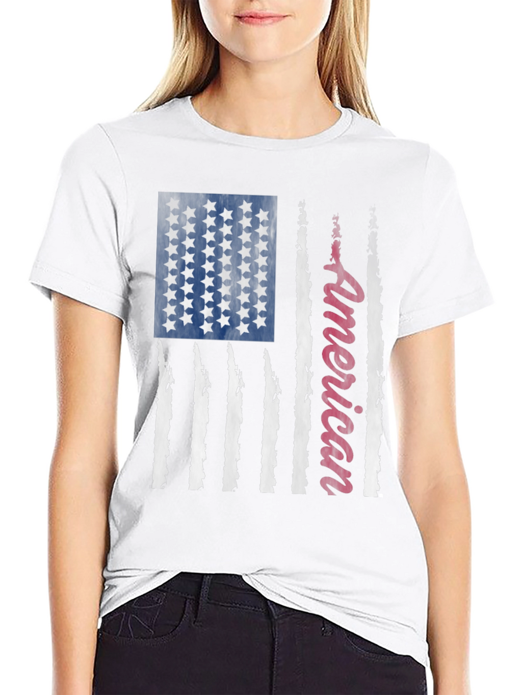American Flag Graphic Tee - Patriotic Style