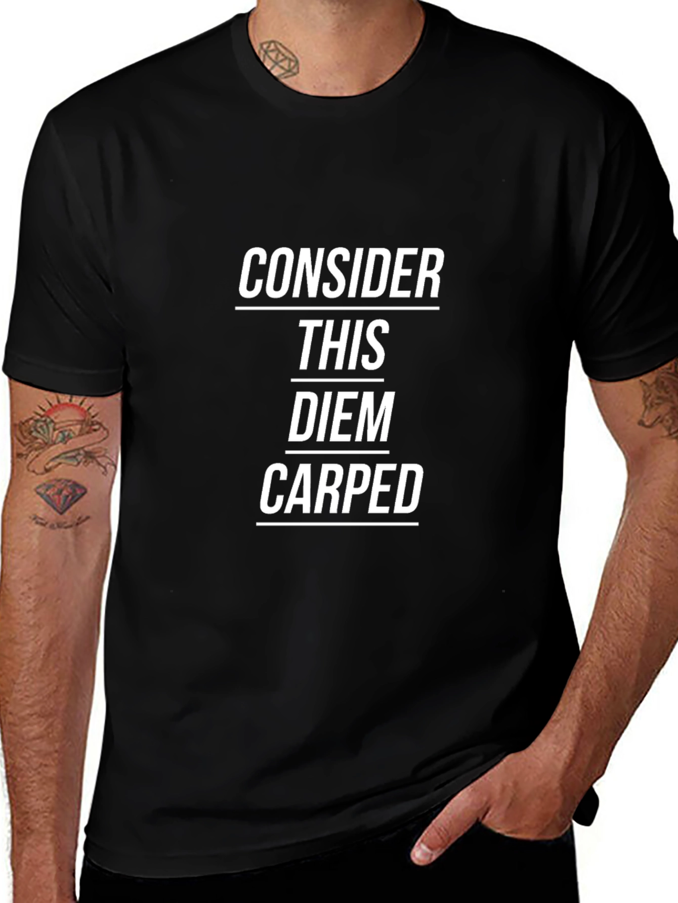 Consider This Carped Diem Black T-Shirt