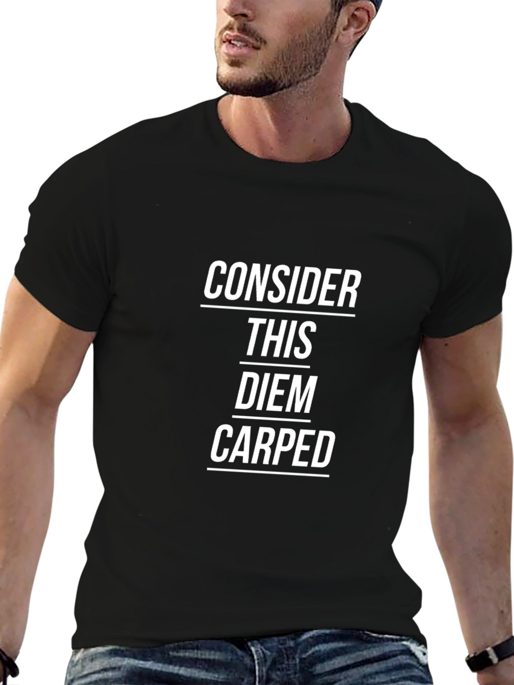 Consider This Carped Diem Black T-Shirt