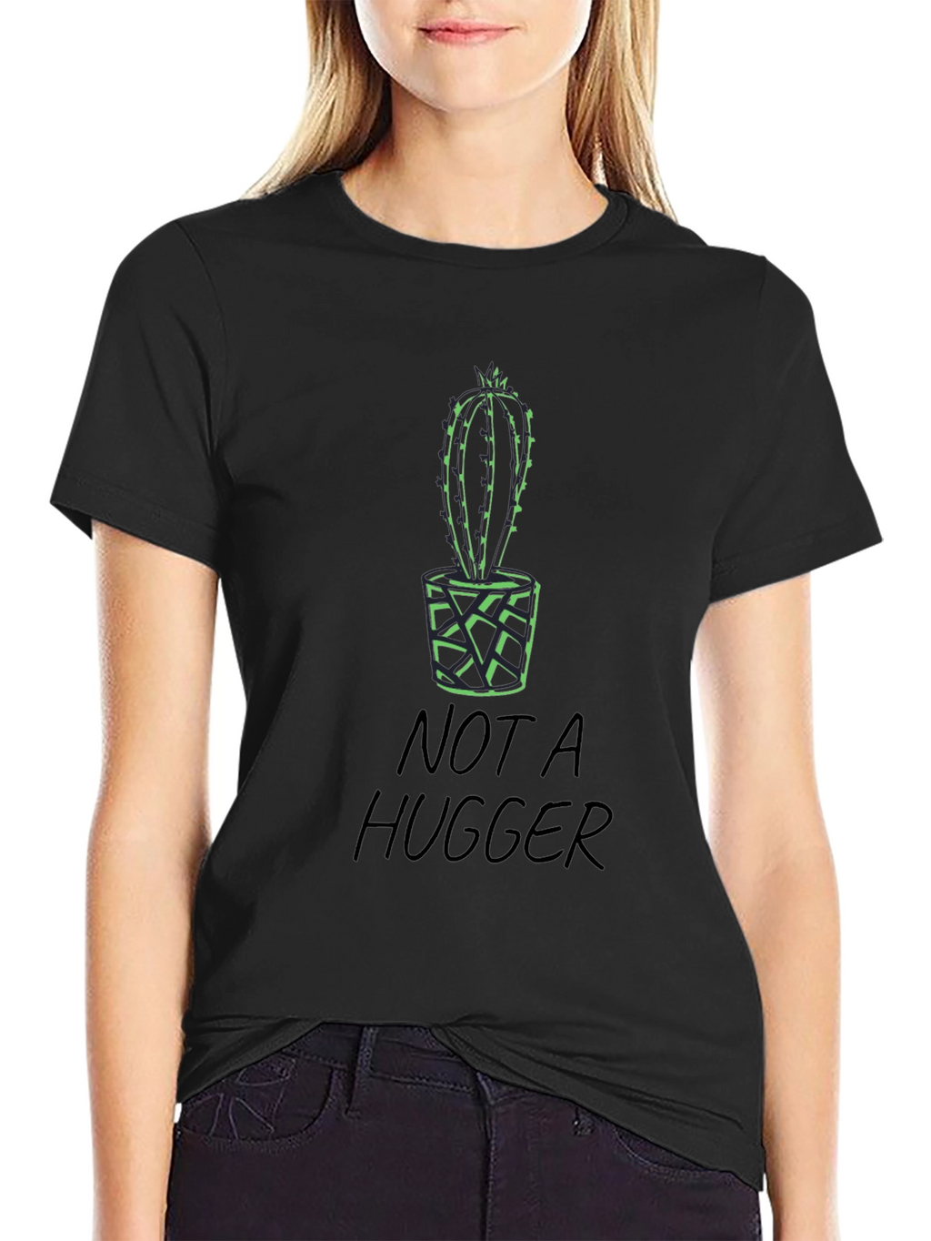 Not a Hugger Cactus Tee