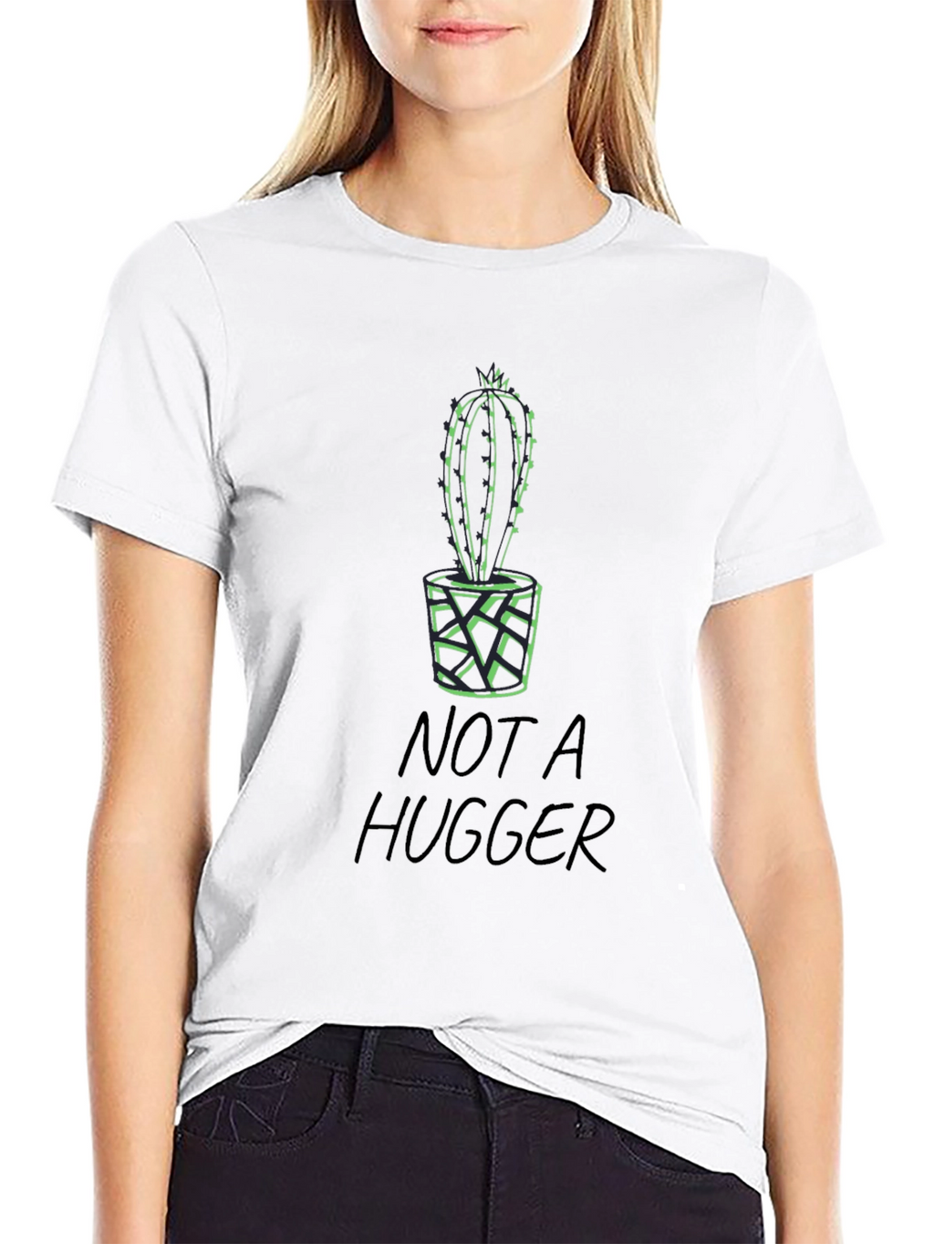 Not a Hugger Cactus Tee