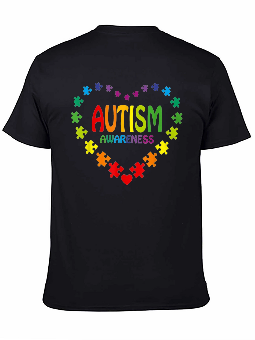 Autism Awareness Puzzle Heart Graphic Tee