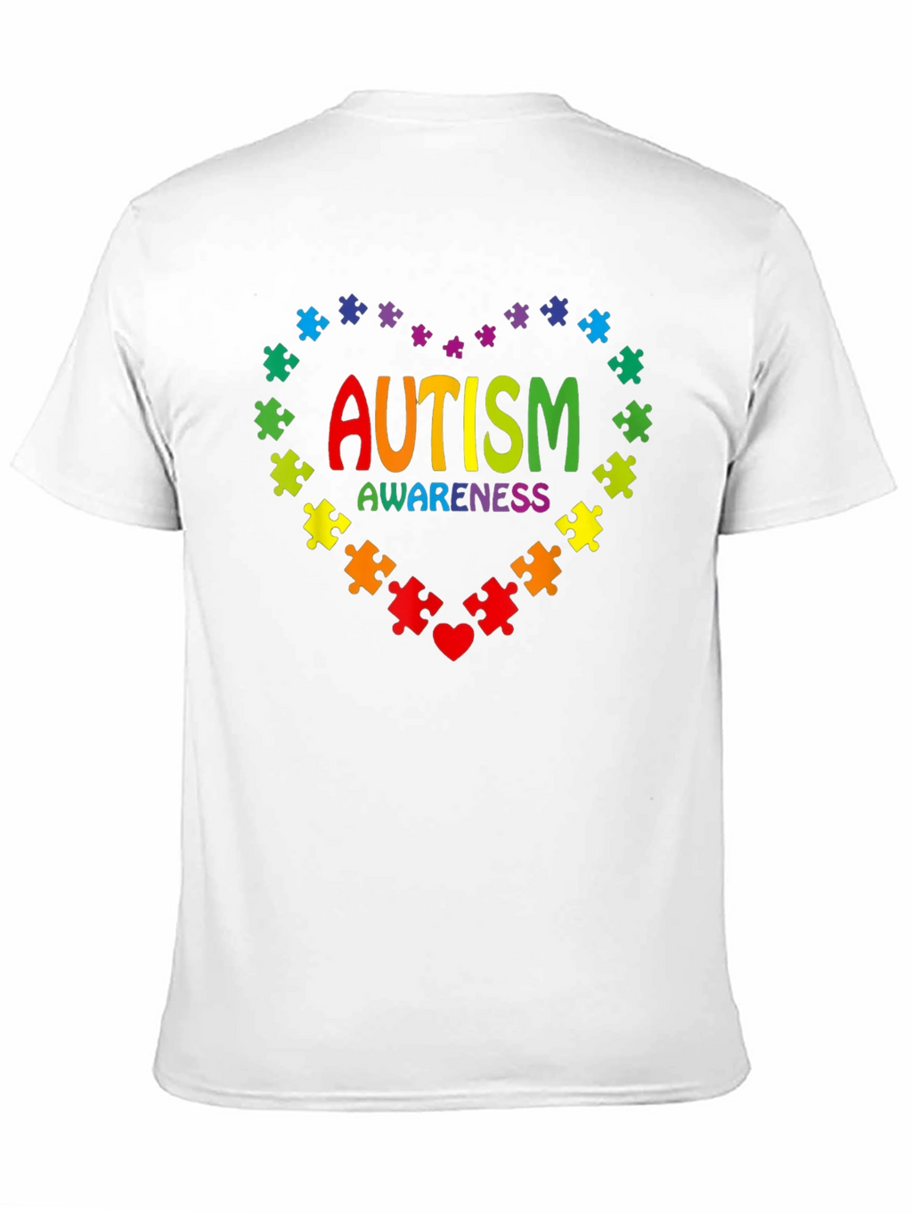 Autism Awareness Puzzle Heart Graphic Tee