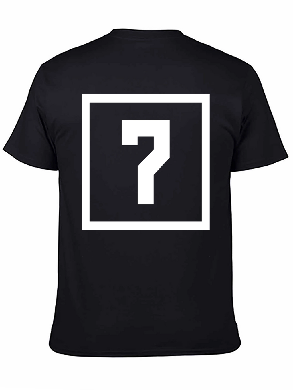 Mystery Question Mark Graphic Tee - Black