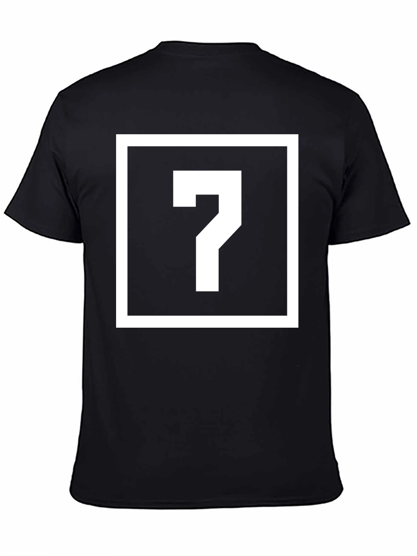 Mystery Question Mark Graphic Tee - Black