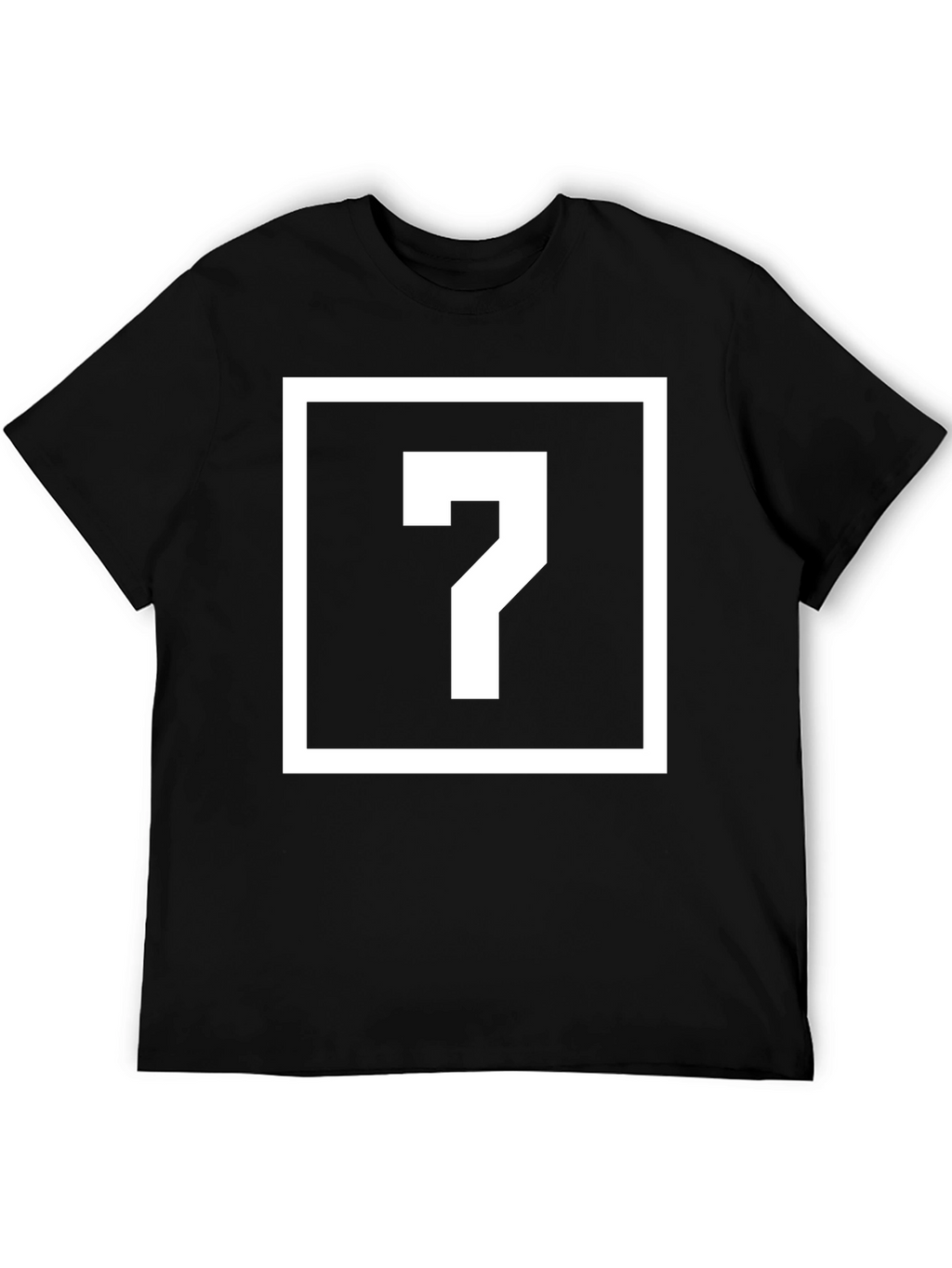 Mystery Question Mark Graphic Tee - Black