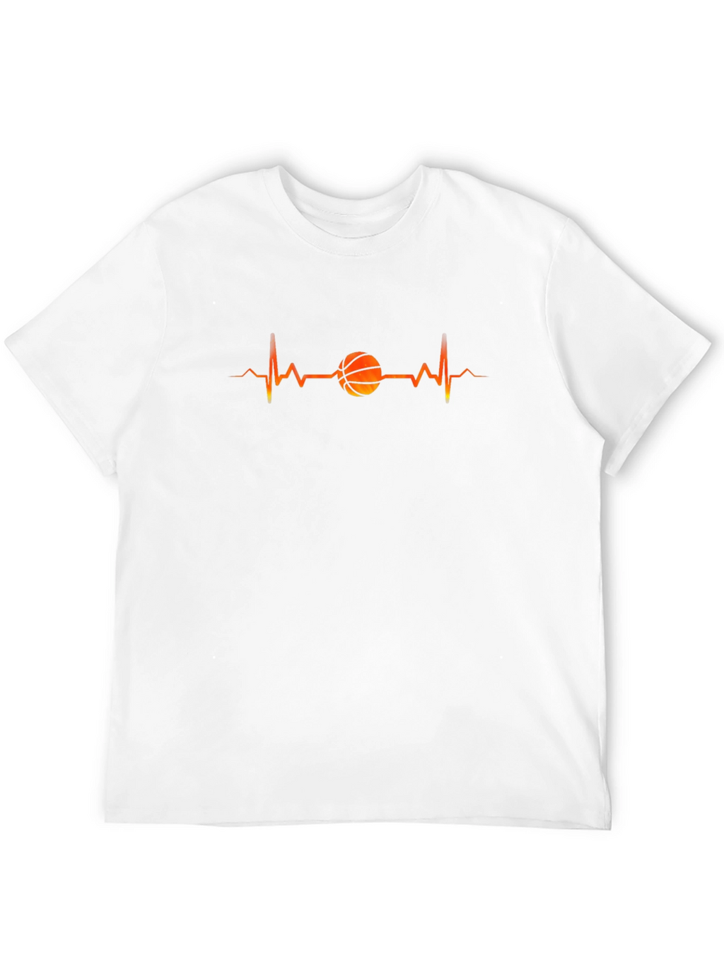 Basketball Heartbeat T-Shirt -  Stylish Graphic Tee