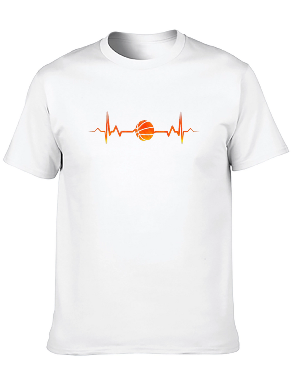 Basketball Heartbeat T-Shirt -  Stylish Graphic Tee