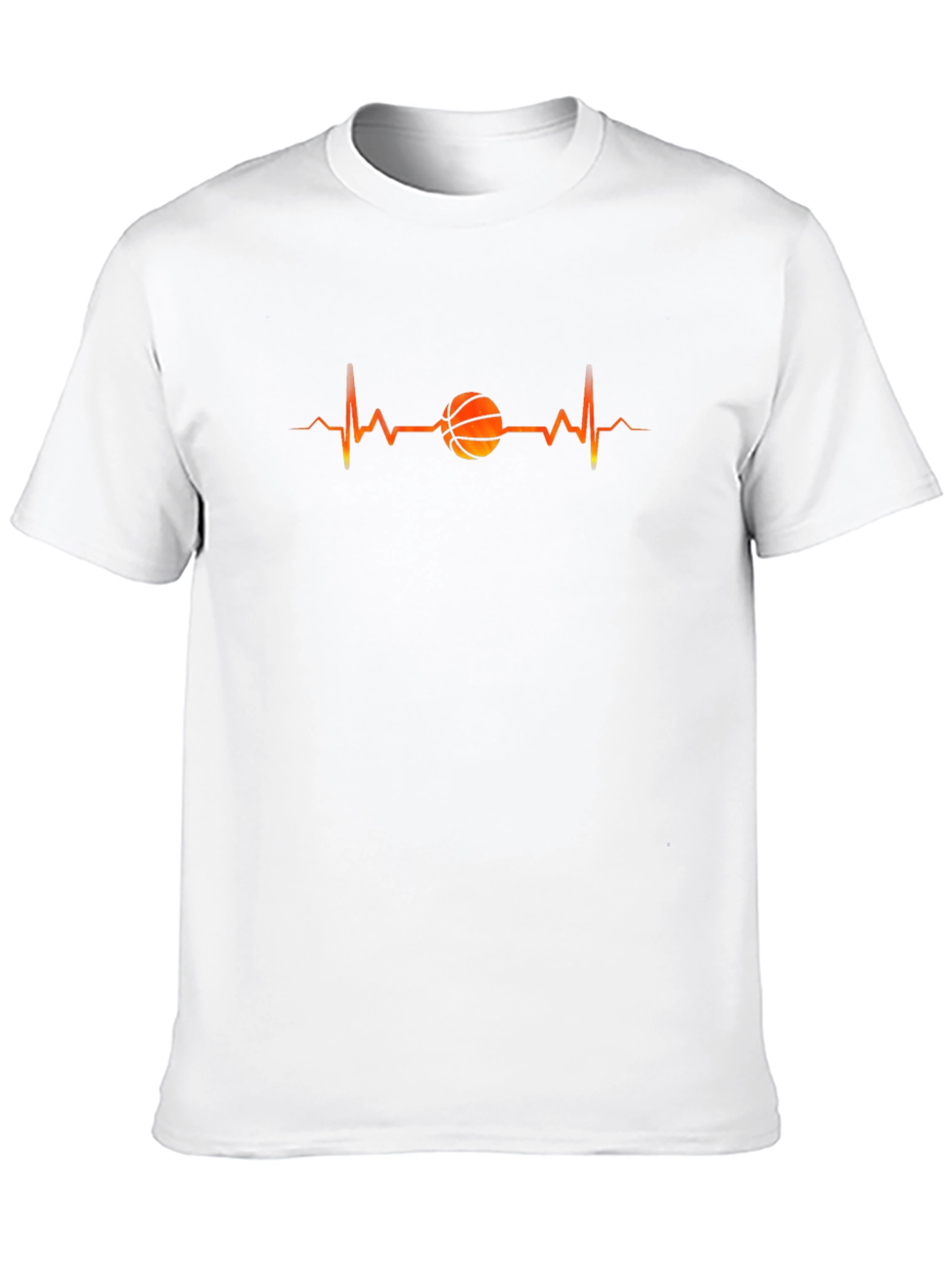 Basketball Heartbeat T-Shirt -  Stylish Graphic Tee