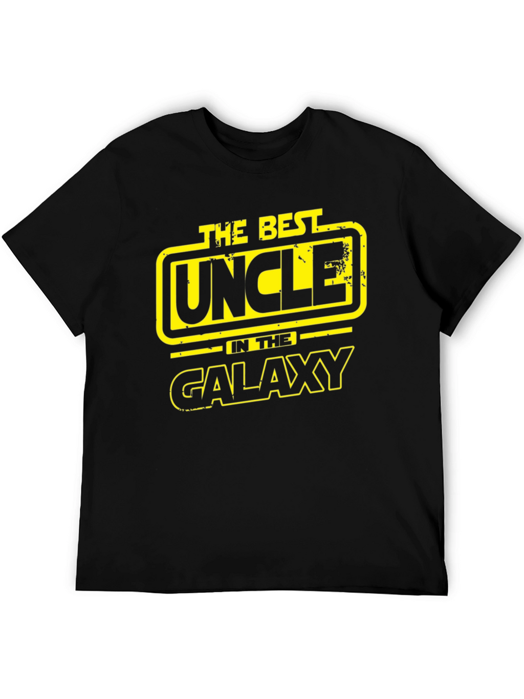 Best Uncle in the Galaxy Graphic T-Shirt - Black